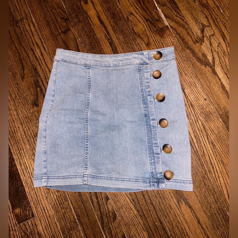 Free people denim skirt